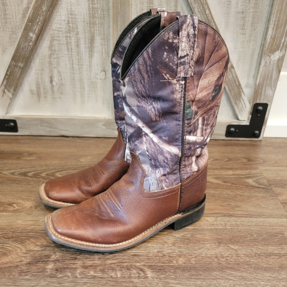 Old West Boys Boots - No Size Tag - Size 7